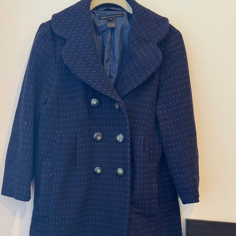 Marc By Marc Jacobs Navy Pea Coat